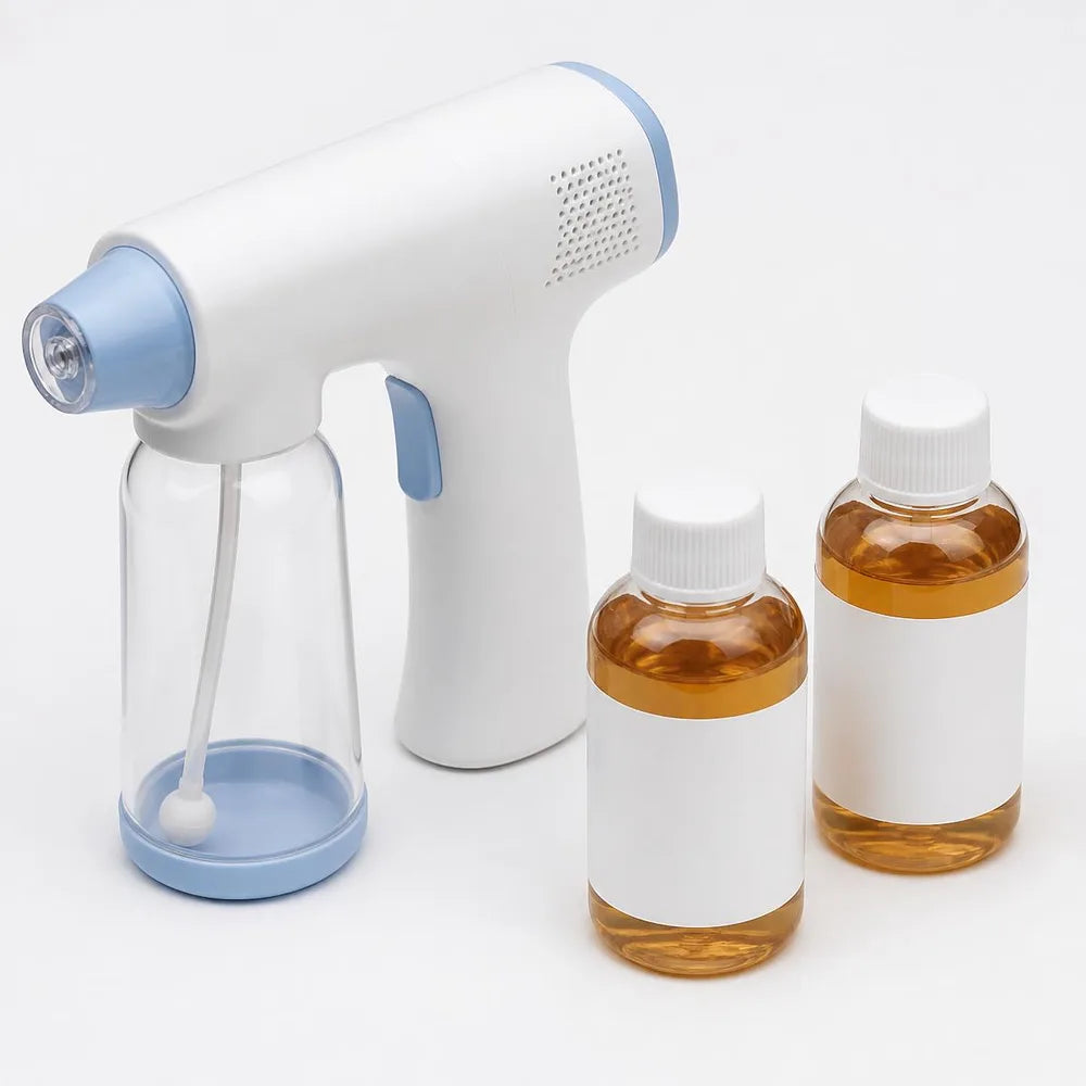 Two HappyPaw enzyme spray refill bottles
